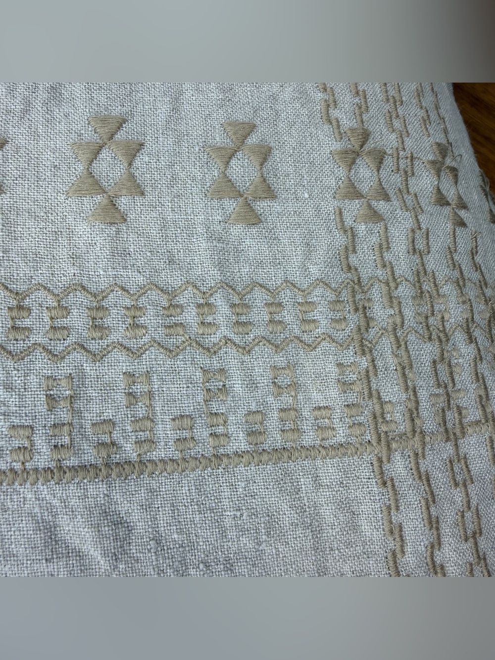 Ib Laursen Danish Embroidered Lumbar Pillow 40x60cm Feather Insert Nordic Norlii - Picture 3 of 14